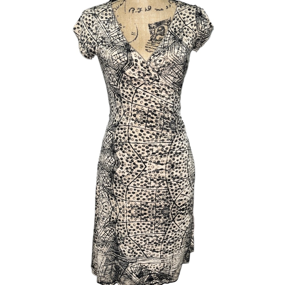 Max Studio Specialty Product Vintage Wrap Dress